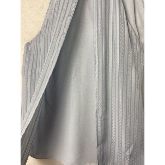 MINT & BERRY WOMENS LINED BLUE SLEEVELESS BLUE BLOUSE SIZE M - Picture 4 of 8